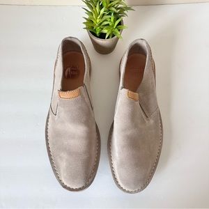 Clarks Men’s Slip On Leather Loafers Slip On Shoes Tan size 9.5